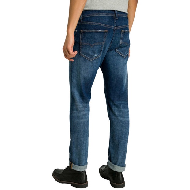 Diesel UK Buster R4Tw8 Men's Denim Jeans Regular Slim Fit Tapered Distressed Ripped