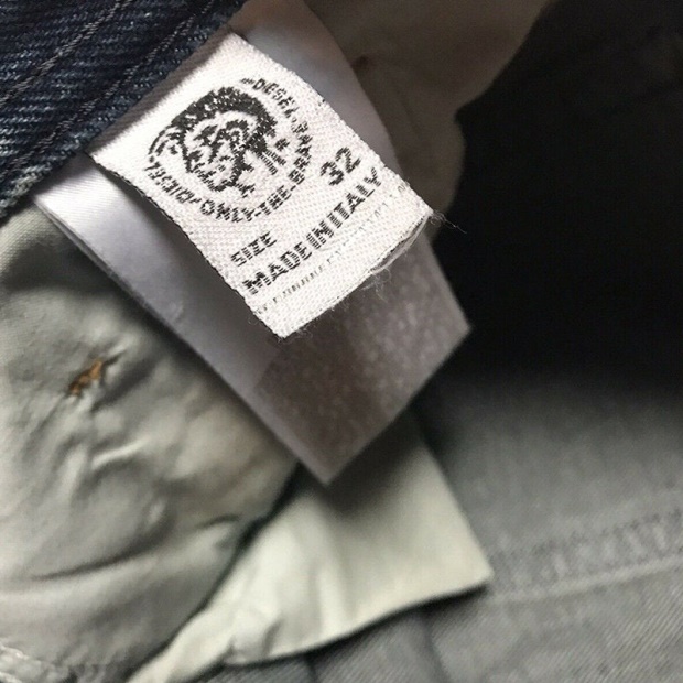 Diesel UK Dagh Xp 084Zs Men's Jeans Regular Straight Distress Blue Denim Made