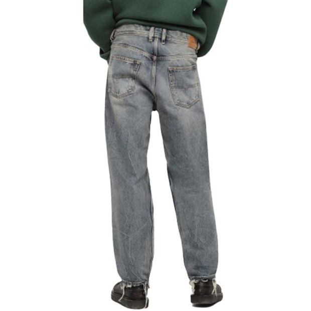 Diesel UK Dagh Xp 084Zs Men's Jeans Regular Straight Distress Blue Denim Made