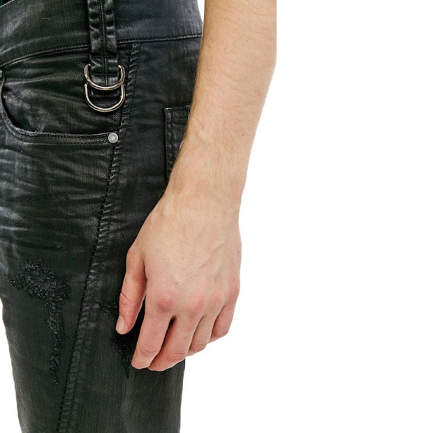 Diesel UK Blanck 0671E Men's Denim Jeans Slim Skinny Distressed Trouser Pants