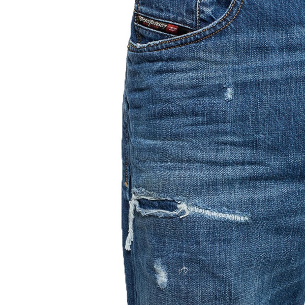 D Kodeck 080Ah Men's Denim Jeans Regular Distressed Faded Trouser Diesel UK