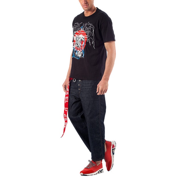 Diesel UK Flip 0088Z Men's Denim Jeans Comfort Straight Trouser Pant Dark Blue