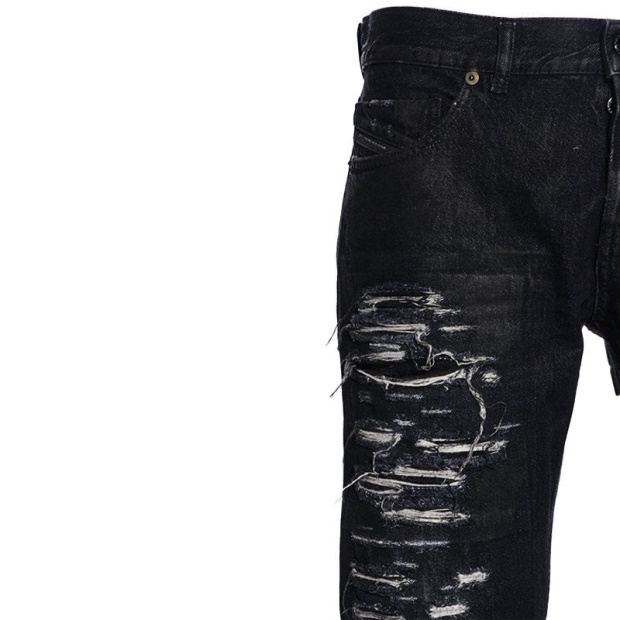 Diesel UK Black Gold Type 2813 Bg8Y0 Men's Denim Jeans Slim Trouser Pant Black