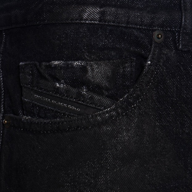 Diesel UK Black Gold Type 2813 Bg8Y0 Men's Denim Jeans Slim Trouser Pant Black