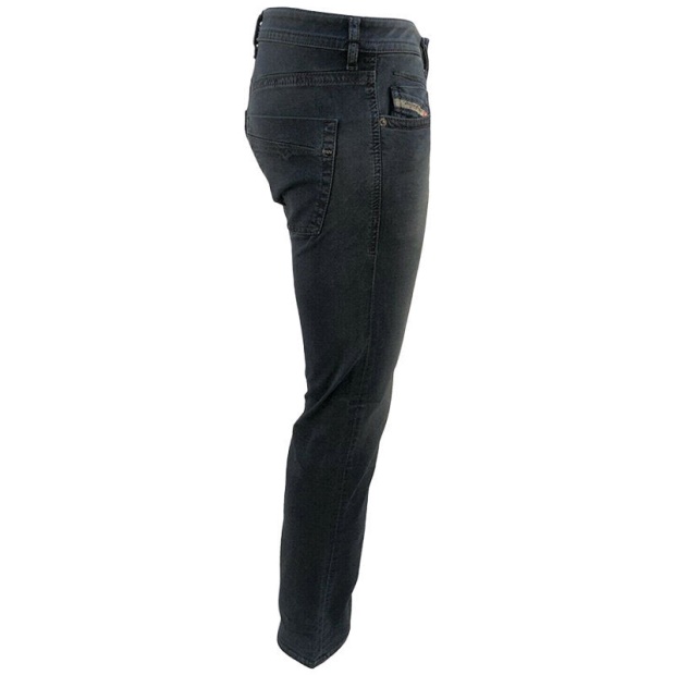 Akee 0681H Men's Denim Jeans Regular Slim Tapered Stretch Dark Blue Pants Diesel UK