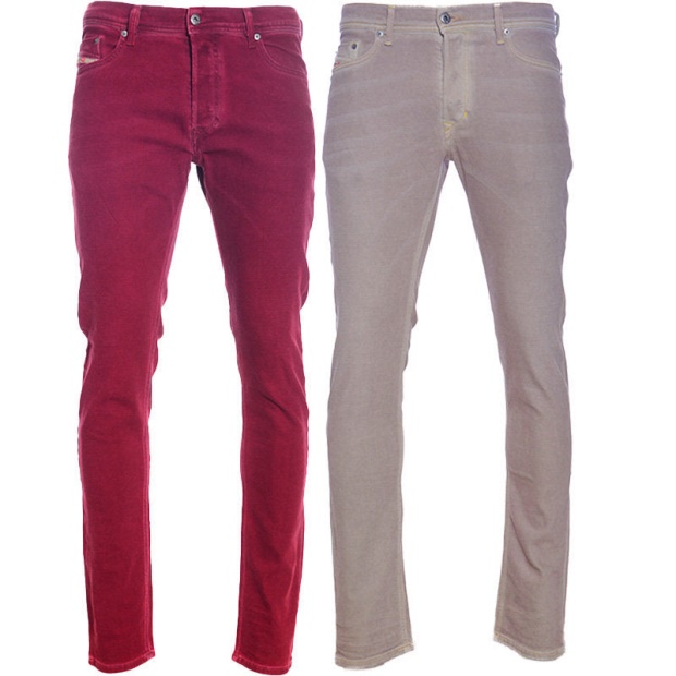 Diesel UK Tepphar 0856Y Men's Denim Cotton Casual Stretch Jeans Slim Fit Carrot