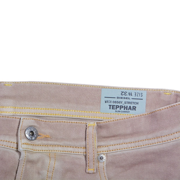 Diesel UK Tepphar 0856Y Men's Denim Cotton Casual Stretch Jeans Slim Fit Carrot