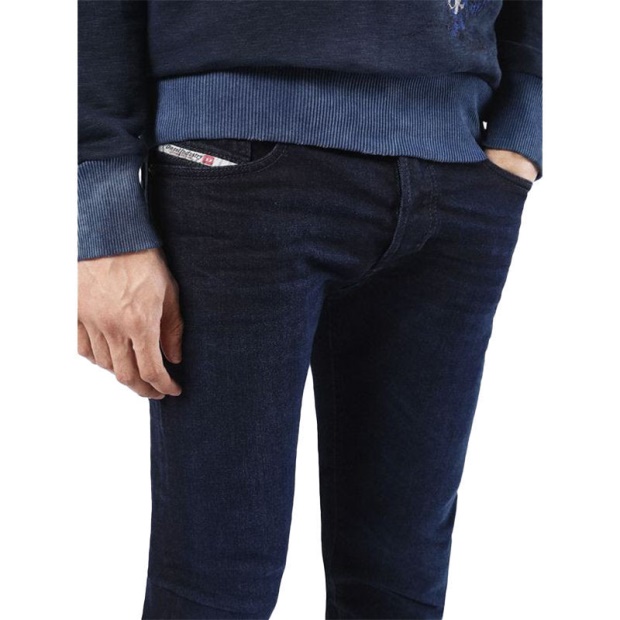 Diesel UK Tepphar 0855M Men's Denim Cotton Casual Stretch Jeans Slim Fit Carrot