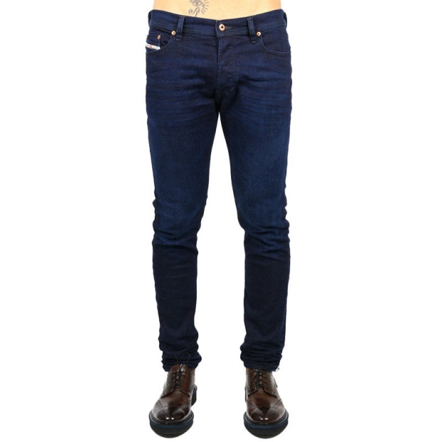 Diesel UK Tepphar 0855M Men's Denim Cotton Casual Stretch Jeans Slim Fit Carrot