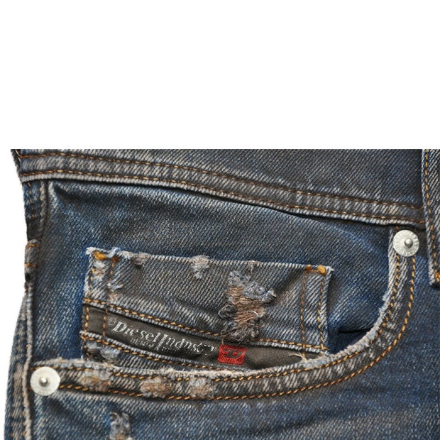 Diesel UK Tepphar 084Xu Men's Casual Denim Jeans Lyocell Stretch Slim Fit Pants