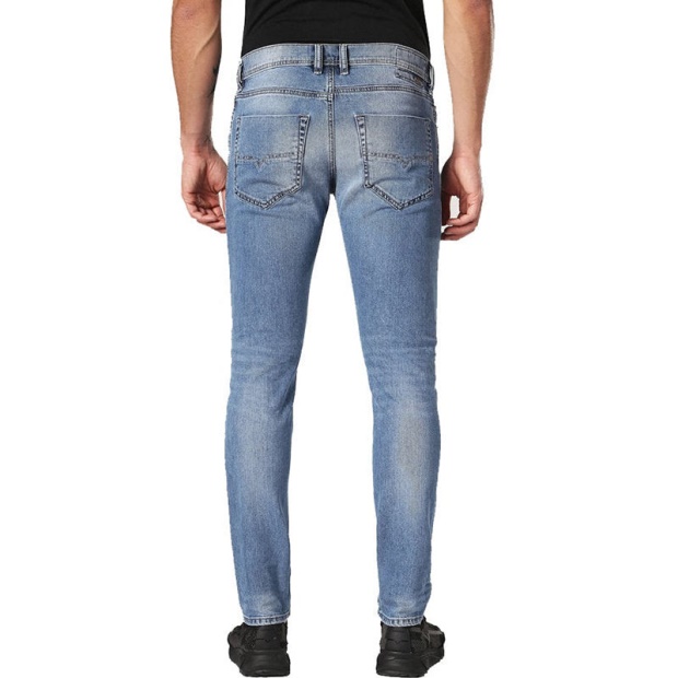 Diesel UK Tepphar 0842H Men's Denim Jeans Casual Stretch Trousers Slim Fit Pants