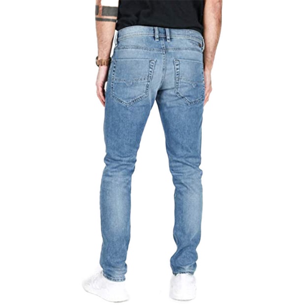 Diesel UK Tepphar 0842H Men's Denim Jeans Casual Stretch Trousers Slim Fit Pants