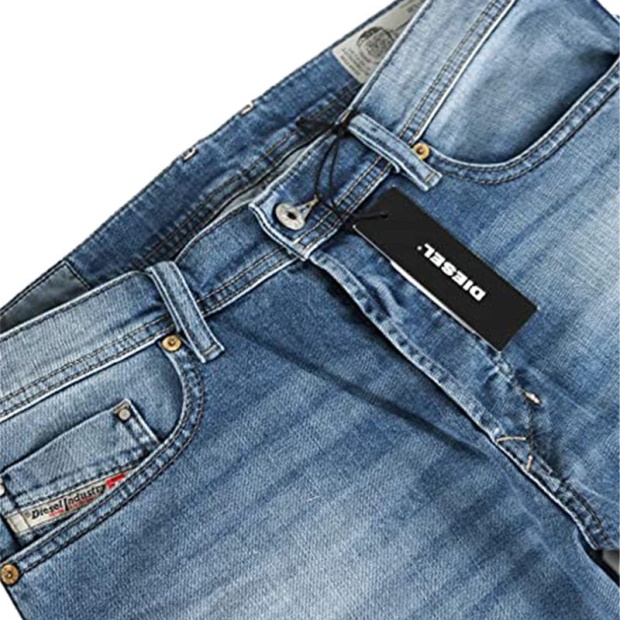 Diesel UK Tepphar 0842H Men's Denim Jeans Casual Stretch Trousers Slim Fit Pants