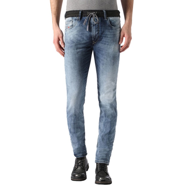 Diesel UK Waykee Bn Ne 0672A Men's Denim Jogg Jeans Stretch Regular Straight