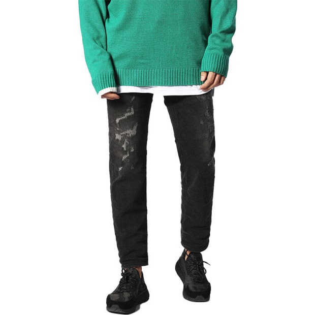 Diesel UK Larkee Beex 0688W Men's Denim Jeans Regular Fit Tapered Legs Casual Pants