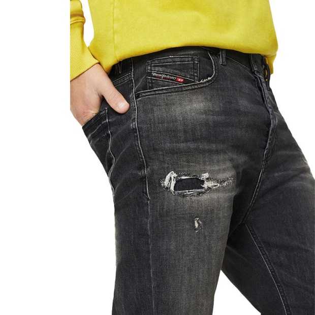 D Vider 069Dm Men's Jeans Denim Stretch Carrot Fit Trousers Casual Pants Diesel UK