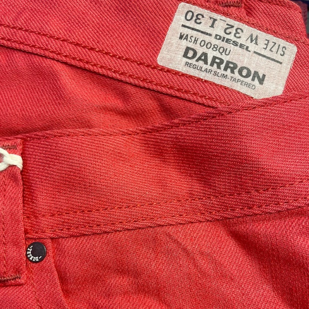 Diesel UK Darron 008Qu Men's Jeans Denim Cotton Slim Tapered Fit Casual Pants