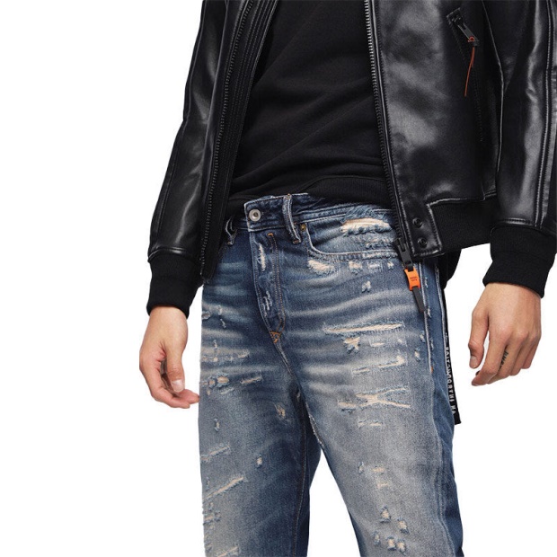 Diesel UK Buster 088Aq Men's Jeans Denim Regular Slim Tapered Fit Casual Pants