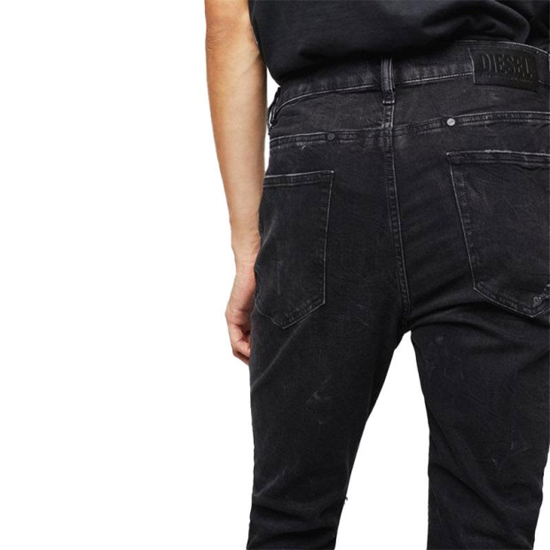 Diesel UK D-Eetar 069Dv Men's Denim Jeans Casual Stretch Tapered Fit Trousers