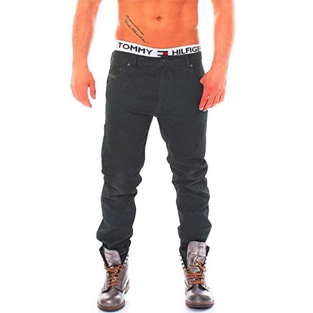 Krayver 0816V Men's Jeans Denim Stretch Regular Slim Carrot Fit Trousers Diesel UK