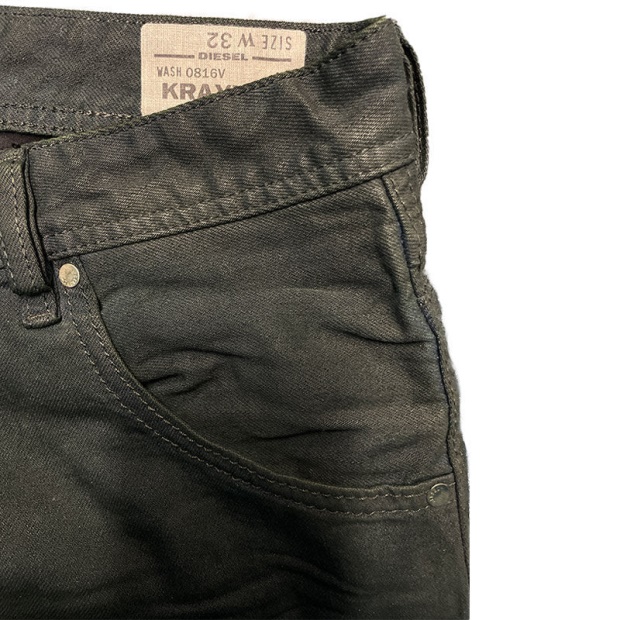 Krayver 0816V Men's Jeans Denim Stretch Regular Slim Carrot Fit Trousers Diesel UK