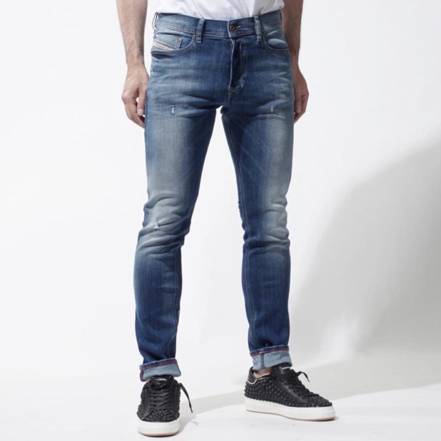 Diesel UK Tepphar 084Gg Men's Denim Jeans Distressed Stretch Slim Fit Carrot