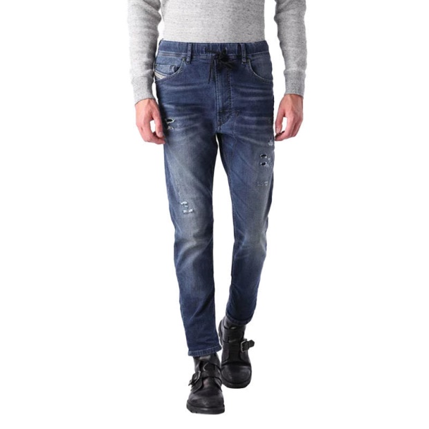 Narrot-Ne 0666W Men's Denim Jeans Sweat Jogg Distressed Regular Fit Carrot Diesel UK