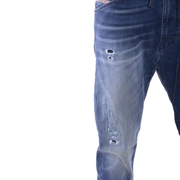 Narrot-Ne 0666W Men's Denim Jeans Sweat Jogg Distressed Regular Fit Carrot Diesel UK