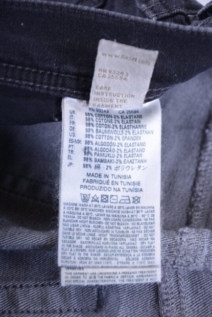 Diesel UK Tepphar R9F66 Men's Denim Jeans Stretch Slim Fit Carrot Leg Casual Trouser