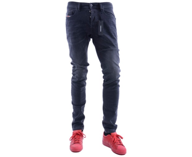 Diesel UK Tepphar R9F66 Men's Denim Jeans Stretch Slim Fit Carrot Leg Casual Trouser