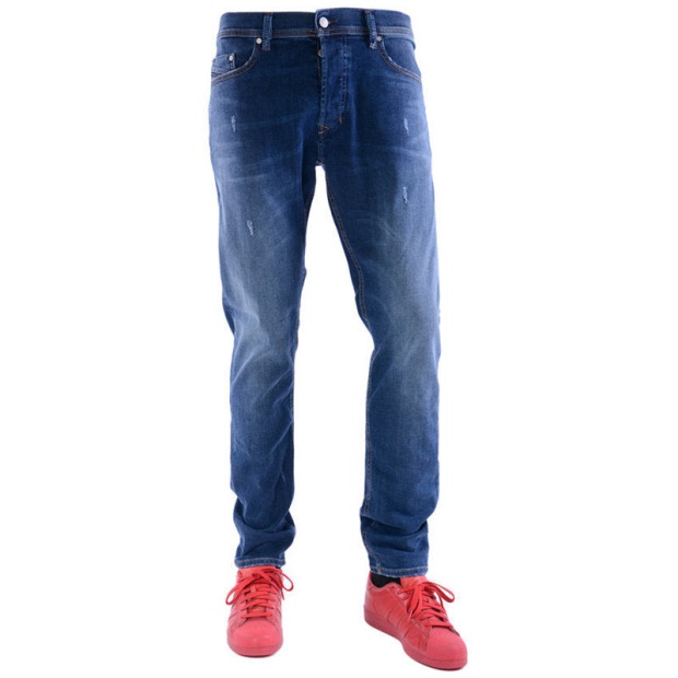 Diesel UK Tepphar 0688A Men's Denim Jeans Distressed Stretch Plain Slim Fit Carrot
