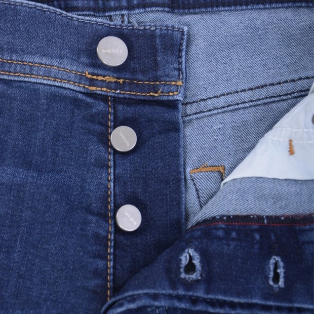 Diesel UK Tepphar 0688A Men's Denim Jeans Distressed Stretch Plain Slim Fit Carrot