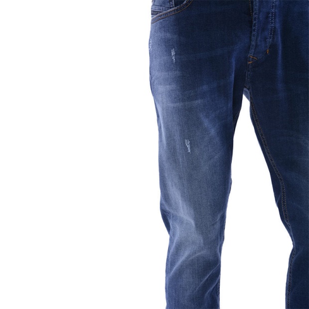 Diesel UK Tepphar 0688A Men's Denim Jeans Distressed Stretch Plain Slim Fit Carrot