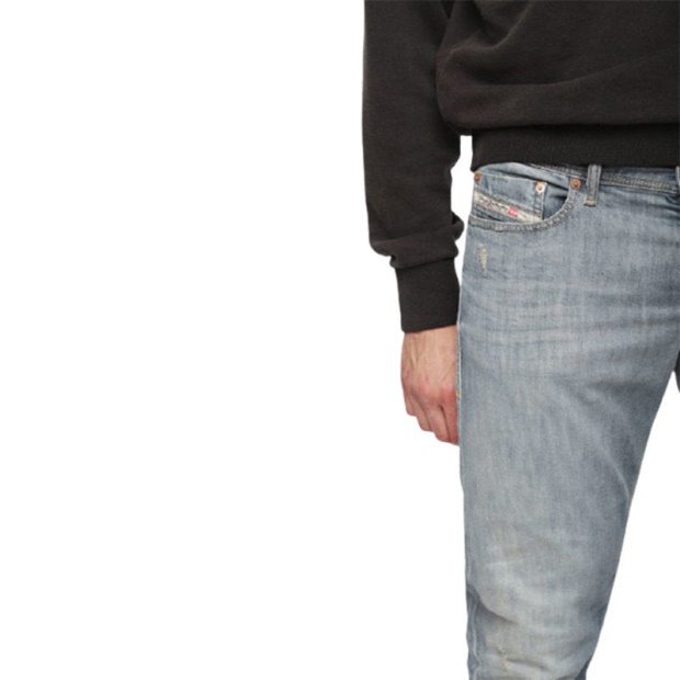 Tepphar 084Uk Men's Denim Jeans Slim Fit Carrot Casual Denim Pants Lyocell Diesel UK