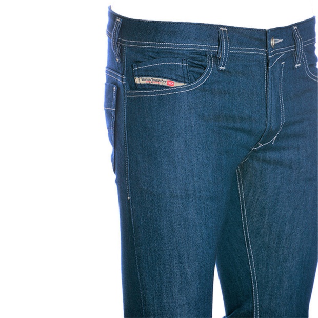 Men's Jeans Regular Fit Straight Cotton Trousers Casual Blue Denim Pants Diesel UK