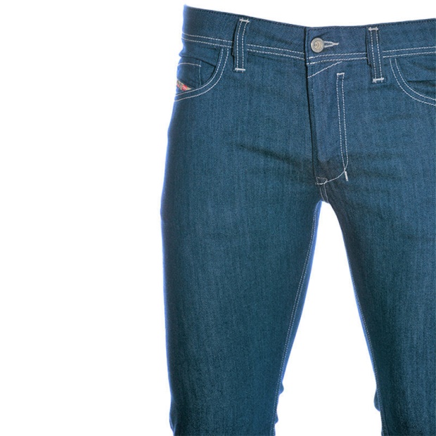 Men's Jeans Regular Fit Straight Cotton Trousers Casual Blue Denim Pants Diesel UK