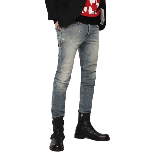 Diesel UK Thommer 0B1Au Men's Jeans Denim Stretch Slim Fit Casual Trousers