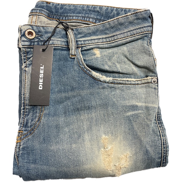 Diesel UK Thommer 0B1Au Men's Jeans Denim Stretch Slim Fit Casual Trousers