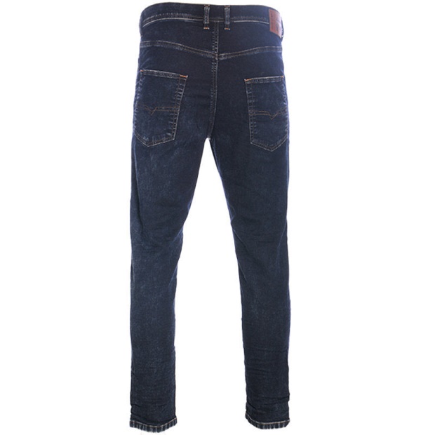 Diesel UK Men's Denim Jeans Regular Slim Fit Casual Pants Dark Blue Trousers