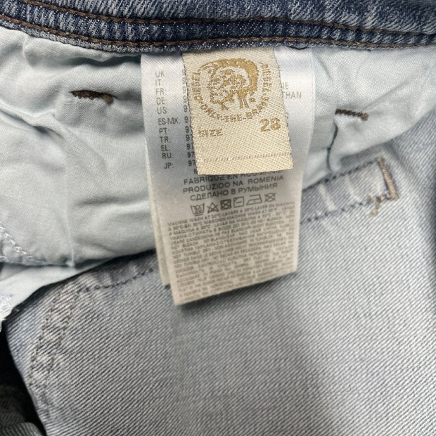 Diesel UK Tepphar 0687V Men's Slim Fit Carrot Jeans Denim Cotton Stretch Button Fly