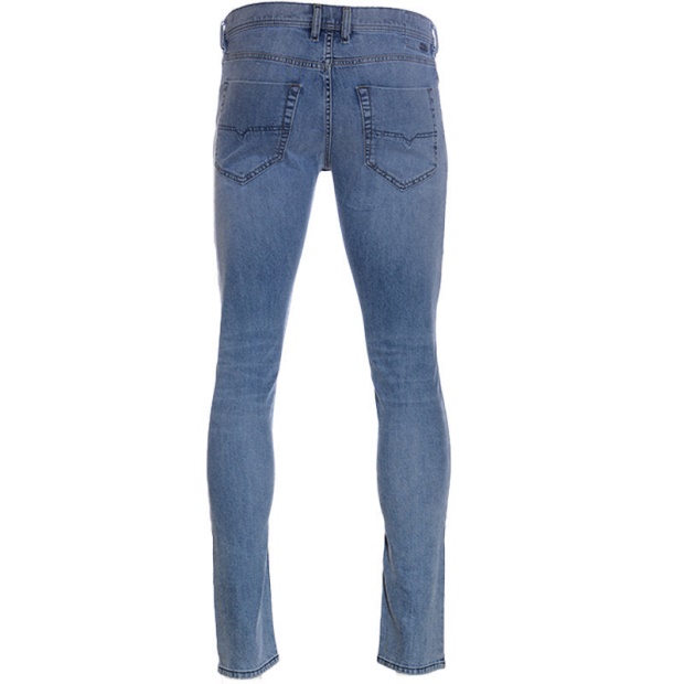 Diesel UK Tepphar 0687V Men's Slim Fit Carrot Jeans Denim Cotton Stretch Button Fly