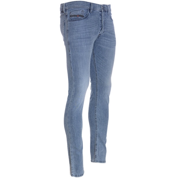 Diesel UK Tepphar 0687V Men's Slim Fit Carrot Jeans Denim Cotton Stretch Button Fly