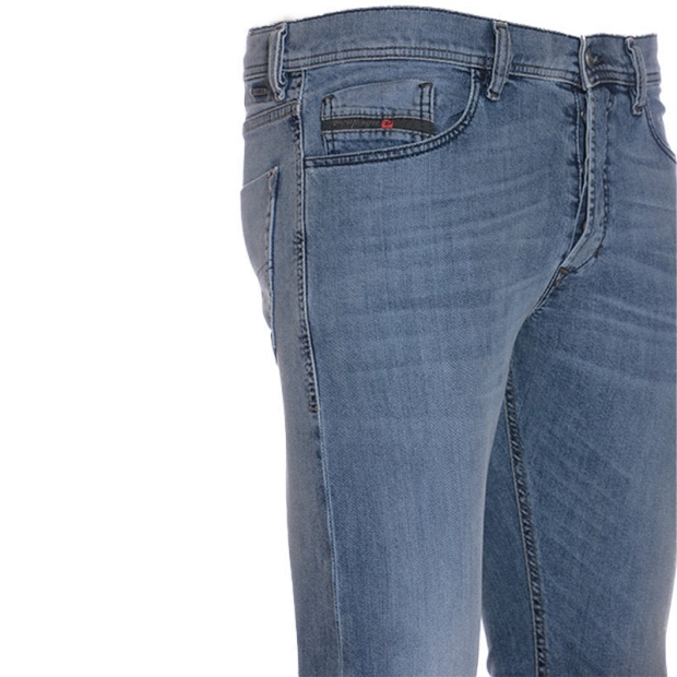 Diesel UK Tepphar 0687V Men's Slim Fit Carrot Jeans Denim Cotton Stretch Button Fly