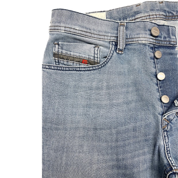 Diesel UK Tepphar 0687V Men's Slim Fit Carrot Jeans Denim Cotton Stretch Button Fly