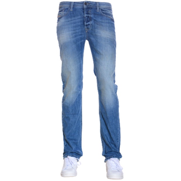 Diesel UK Waykee 0840L Men's Jeans Denim Regular Straight Fit Casual Trousers Cotton