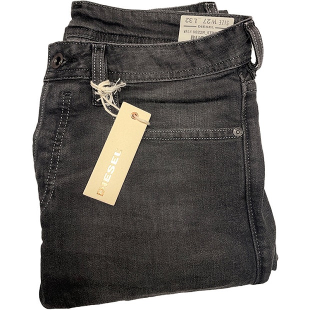 Buster U822R Men's Denim Jeans Casual Stretch Regular Slim Tapered Trouser Diesel UK