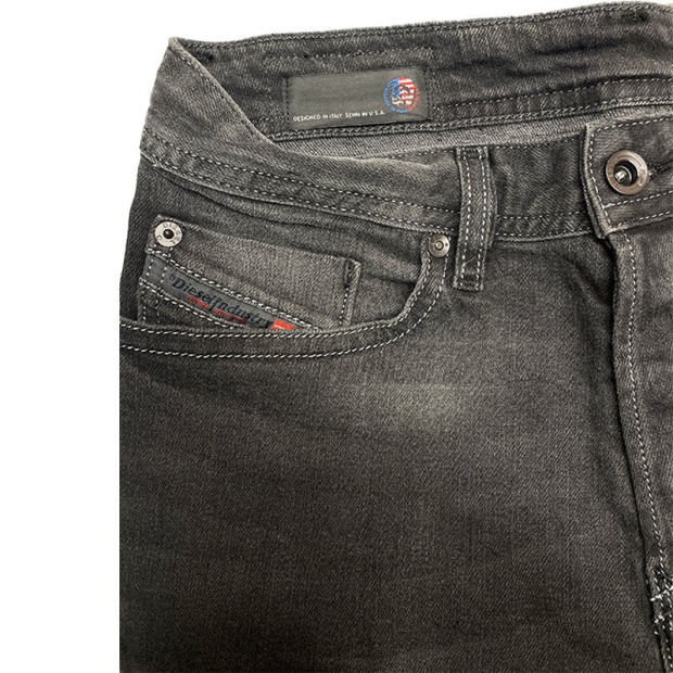 Buster U822R Men's Denim Jeans Casual Stretch Regular Slim Tapered Trouser Diesel UK