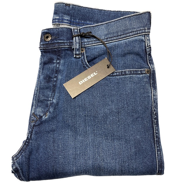 Diesel UK Tepphar 084Eh Men's Jeans Denim Slim Carrot Fit Cotton Stretch Casual Pant