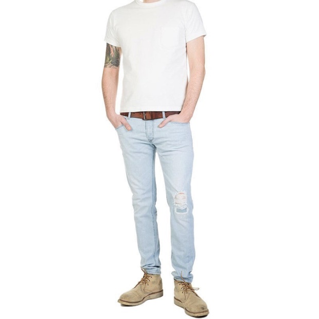 Sleenker 0689L Men's Jeans Distressed Denim Stretch Cotton Slim Skinny Fit Diesel UK