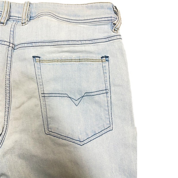 Sleenker 0689L Men's Jeans Distressed Denim Stretch Cotton Slim Skinny Fit Diesel UK